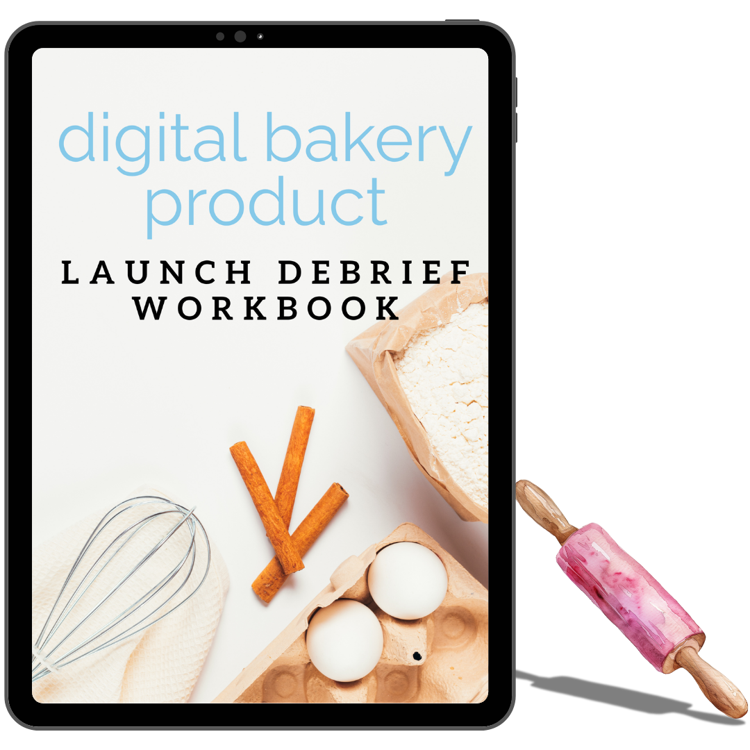 launch debrief workbook mockup